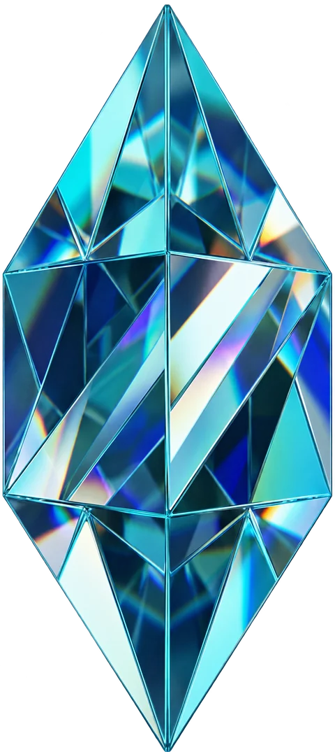 Prisma Master da DRO — cristal óptico facetado do sistema investigativo